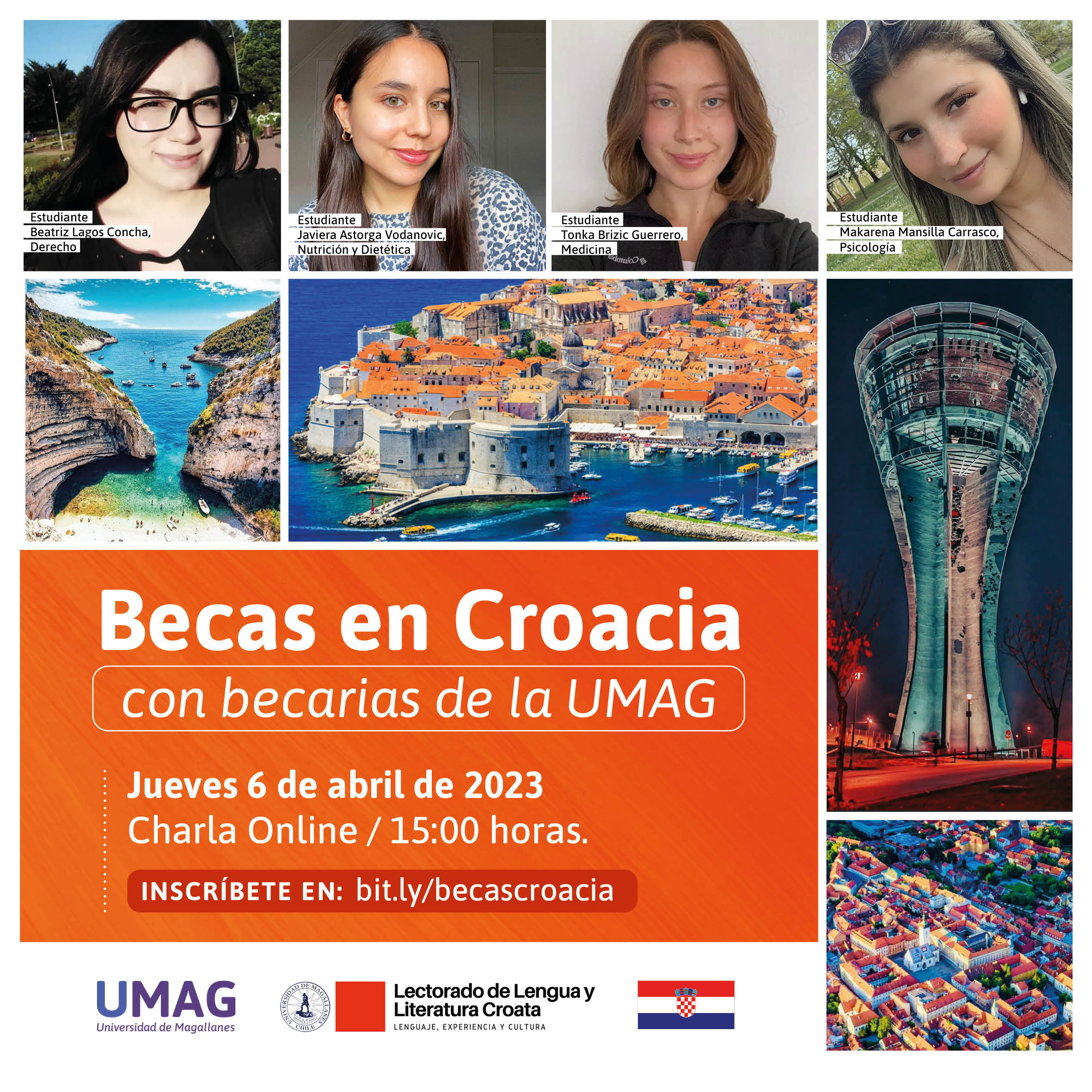 Charla - Becas en Croacia con becarias de la Universidad de Magallanes