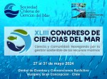 XLIII Congreso de Ciencias del Mar, Hualpén, Chile, mayo 2024