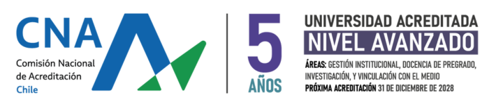 5 años acreditada en las áreas de docencia de pregrado, gestión institucional, vinculación con el medio e investigación - diciembre del 2028