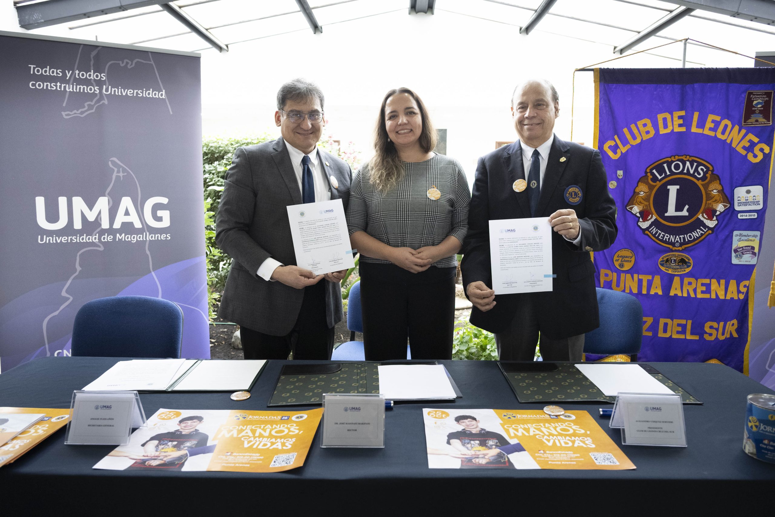 UMAG y Club de Leones Cruz del Sur sellan convenio de colaboración en beneficio de la comunidad