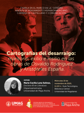 Cátedra Abierta de Pensamiento Hispanoamericano abordará el desarraigo y la poética del maritorio en autores chilenos