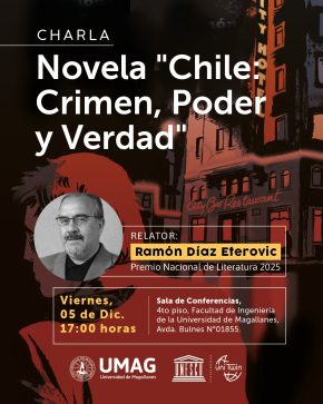 Premio Nacional de Literatura 2025 Ramón Díaz Eterovic dictará charla en la UMAG