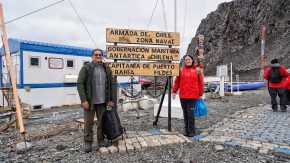 Rector y vicerrectora de Investigación conocieron el trabajo del INACh en base Escudero de la Antártica