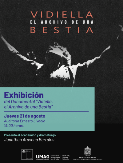 Académico e investigador teatral de la Pontificia Universidad Católica dictará charlas y mostrará documental sobre Tomás Vidiella en la UMAG
