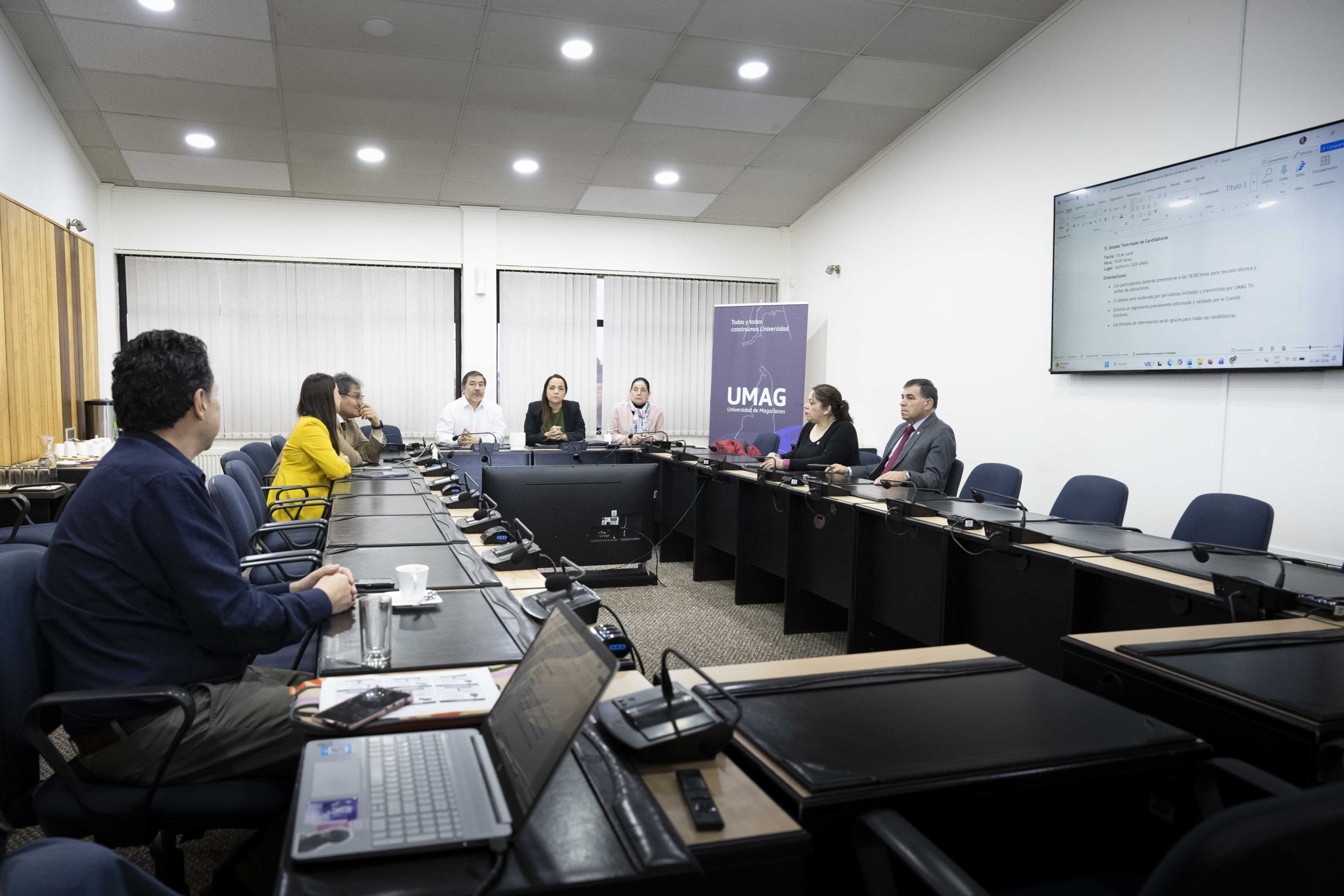 Candidatos participaron de sorteo para las actividades comunicacionales de las elecciones a Rectoría