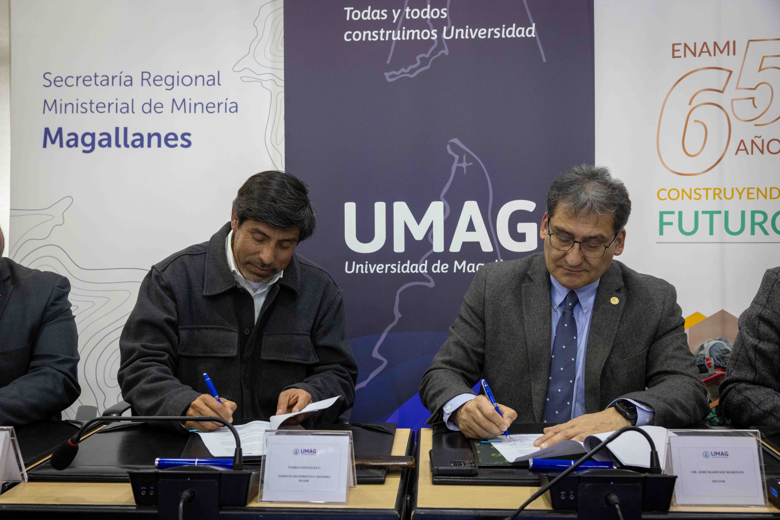 UMAG y ENAMI suscriben convenio para impulsar formalización y desarrollo de la pequeña minería del oro en Magallanes
