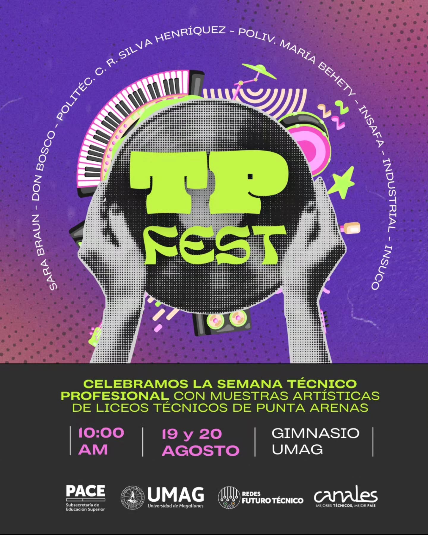 A ritmo de festival: Estudiantes de Punta Arenas vivirán la educación técnica en el “TP Fest” de la UMAG
