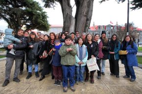 Fundación selk’nam “Hach Saye” conmemoró el “Remate de Indios” con conversatorios y acto en Plaza de Armas