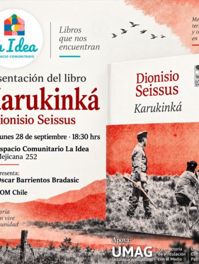 Se presentará el volumen de cuentos “KARUKINKÁ” del escritor magallánico Dionisio Seissus