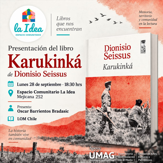 Se presentará el volumen de cuentos “KARUKINKÁ” del escritor magallánico Dionisio Seissus