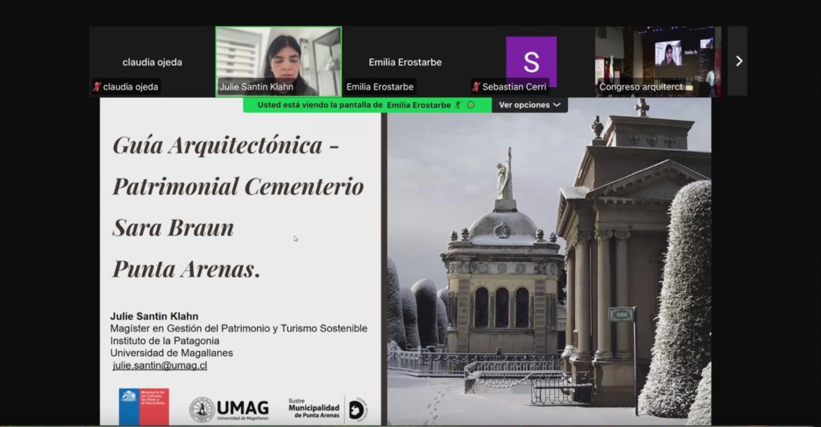Investigadoras destacan valor patrimonial del Cementerio Sara Braun en Congreso Binacional de Arquitectura en Patagonia